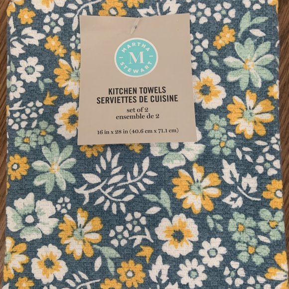 Martha Stewart Floral Kitchen Towel Set - Picture 3 of 3